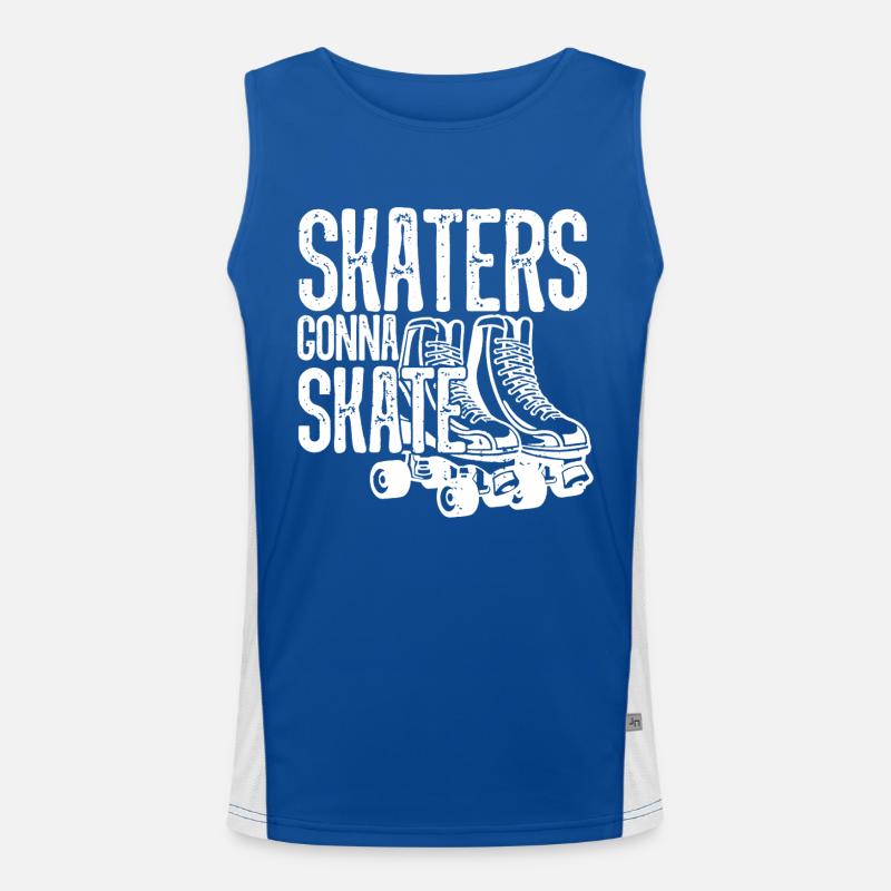 Roller Skating Skaters Gonna Skate Men's Functional Contrast Tank Top 