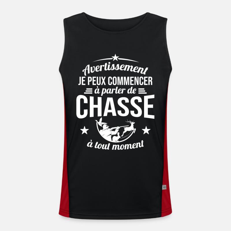 Je Peux Commencer À Parler De Chasse À Tout Moment Débardeur respirant contrasté Homme 