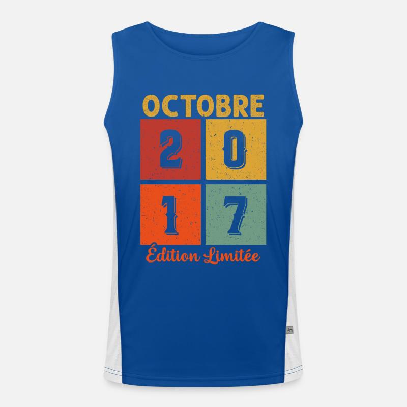 Octobre 2017 Vintage Débardeur respirant contrasté Homme 