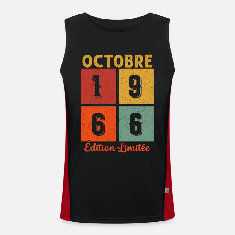 Octobre 1966 Édition limitée Débardeur respirant contrasté Homme 