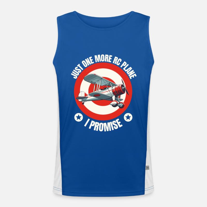 Remote Control Plane Modellflugzeug Modellbauer Funktionelles Kontrast-Tank Top für Männer 