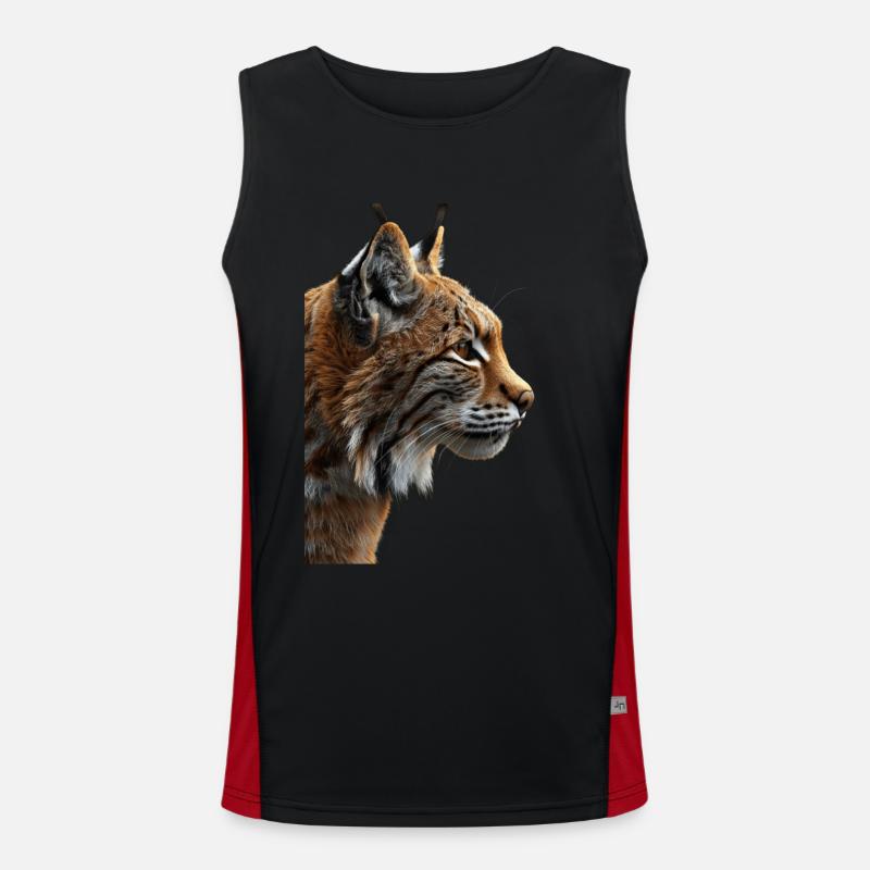 Rotluchs Funktionelles Kontrast-Tank Top für Männer 