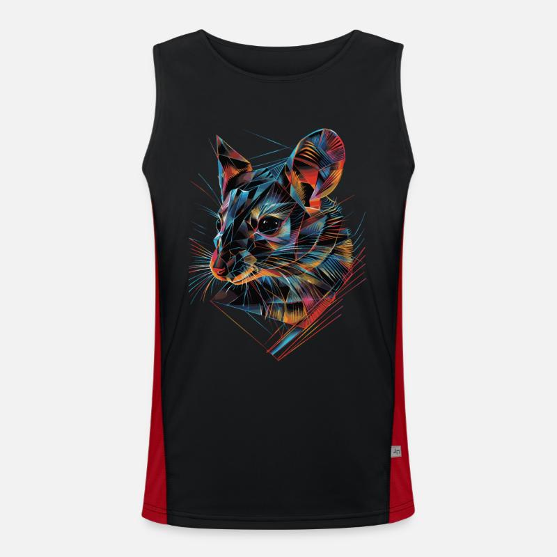 Siebenschläfer Funktionelles Kontrast-Tank Top für Männer 