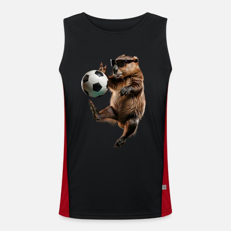 Biber Funktionelles Kontrast-Tank Top für Männer 