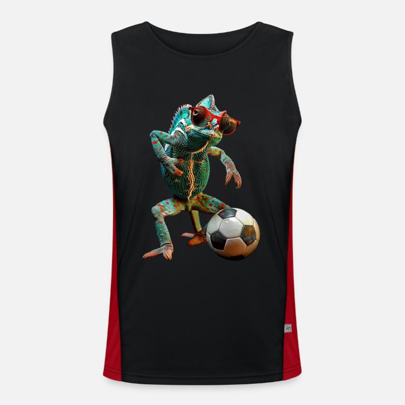 Chamäleon Funktionelles Kontrast-Tank Top für Männer 