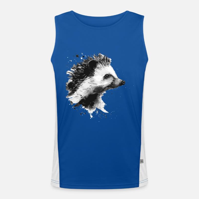 Igel Funktionelles Kontrast-Tank Top für Männer 