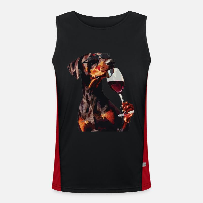 Doberman Men's Functional Contrast Tank Top 