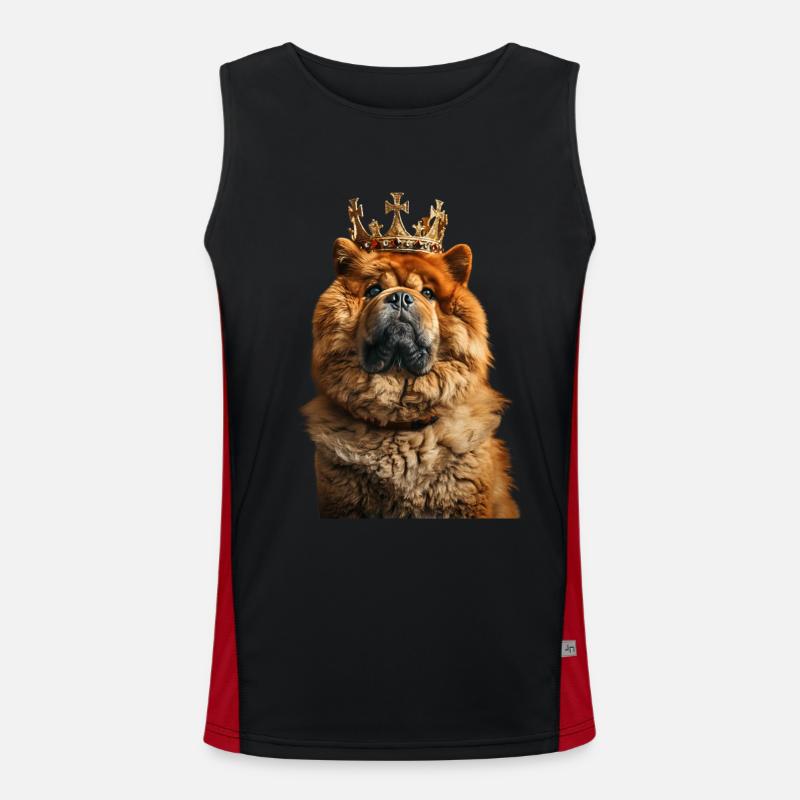 Chow - Men's Functional Contrast Tank Top  - black/red