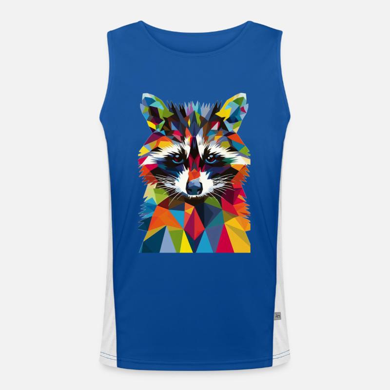 Waschbär Funktionelles Kontrast-Tank Top für Männer 