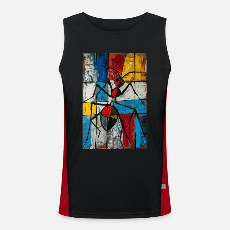 Ameise Funktionelles Kontrast-Tank Top für Männer 