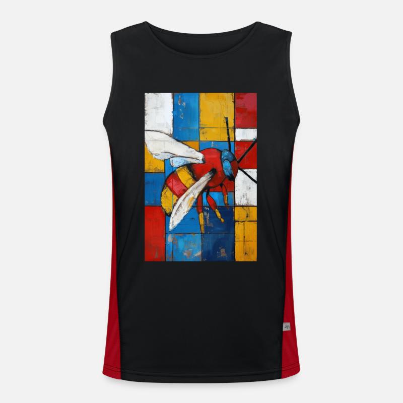 Bee Men's Functional Contrast Tank Top 
