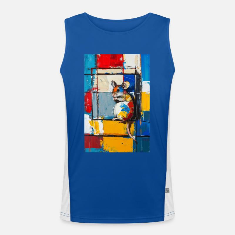 Siebenschläfer Funktionelles Kontrast-Tank Top für Männer 