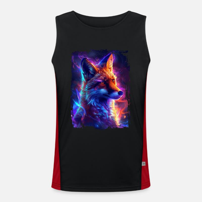 Fuchs Funktionelles Kontrast-Tank Top für Männer 
