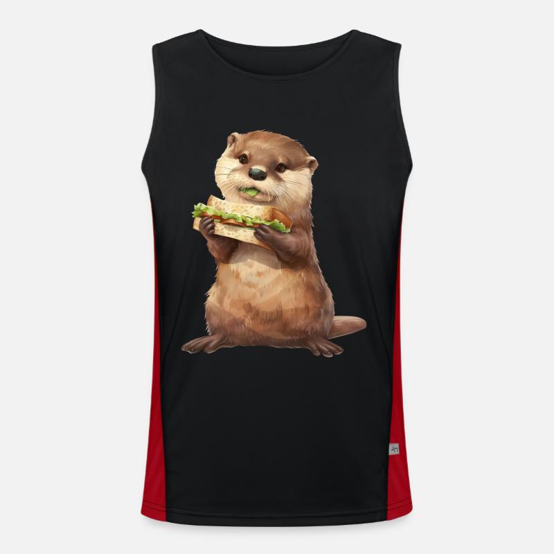 Otter Funktionelles Kontrast-Tank Top für Männer 