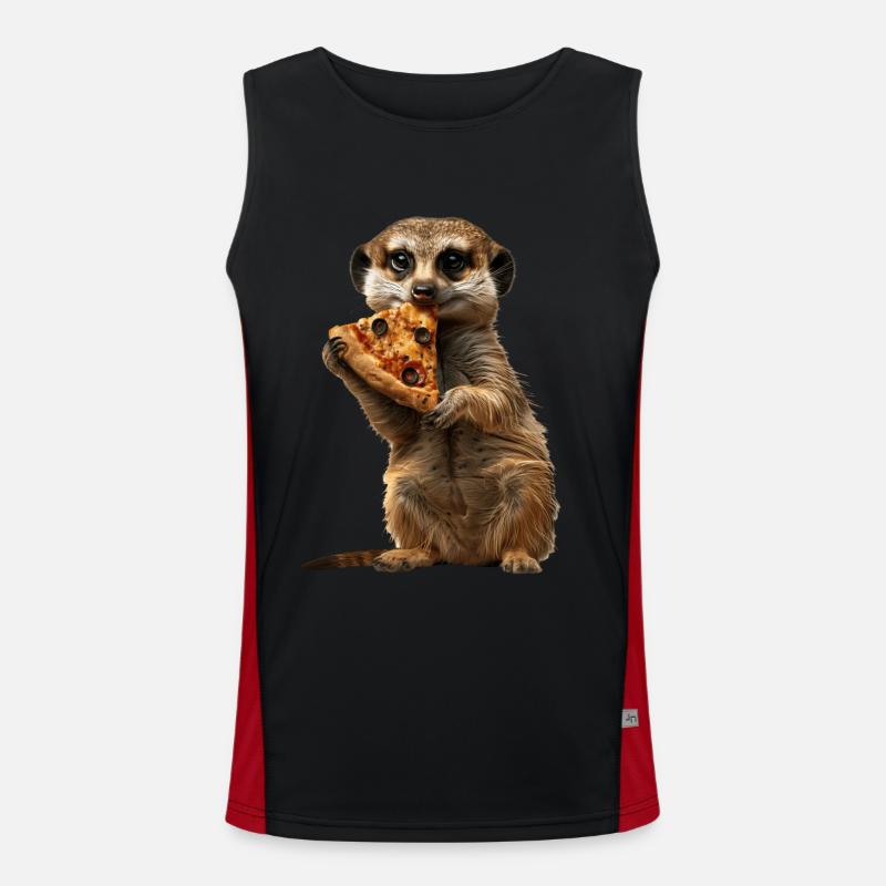 Erdmännchen Funktionelles Kontrast-Tank Top für Männer 