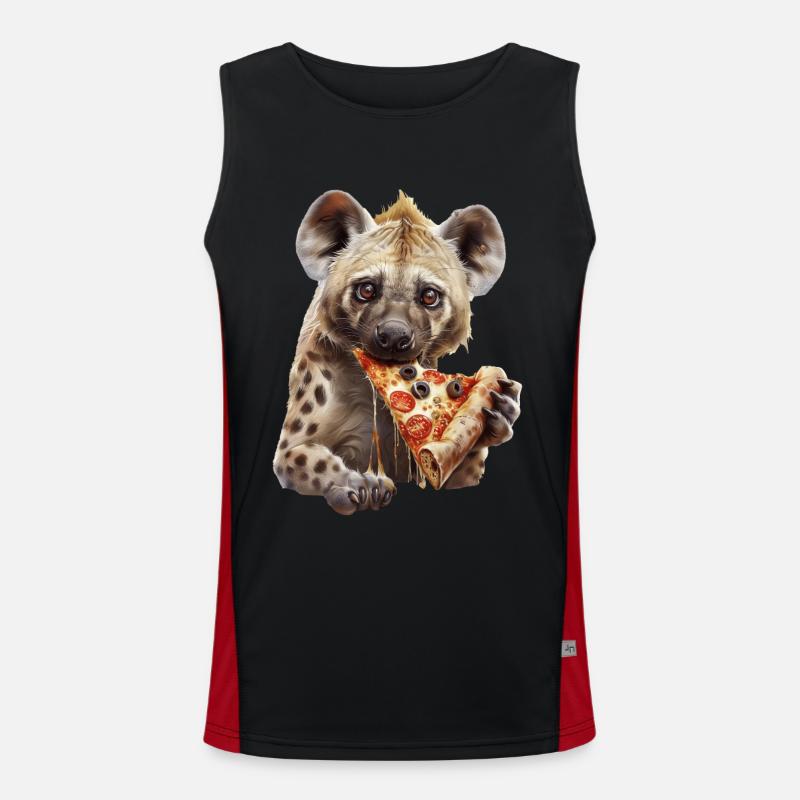 Hyäne Funktionelles Kontrast-Tank Top für Männer 