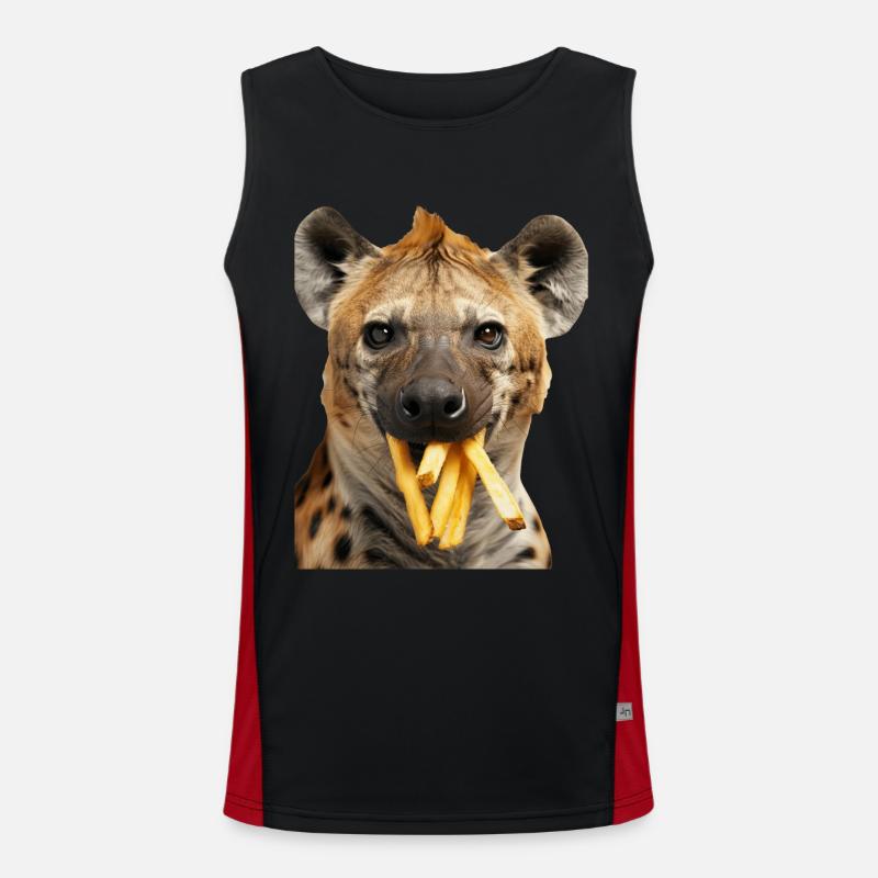 Hyäne Funktionelles Kontrast-Tank Top für Männer 