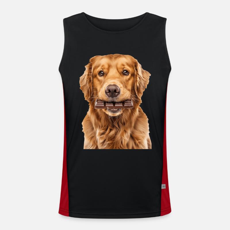 Golden retriever Débardeur respirant contrasté Homme 