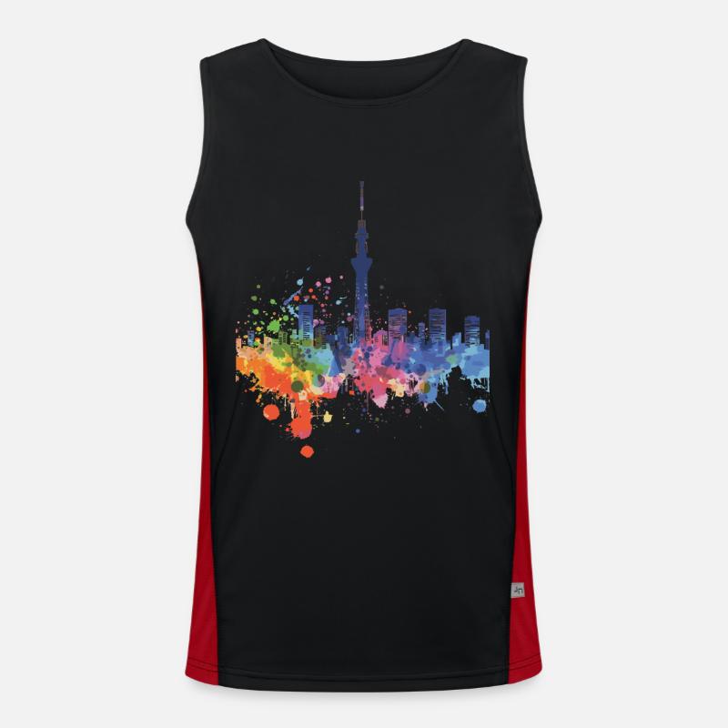 Kure Funktionelles Kontrast-Tank Top für Männer 