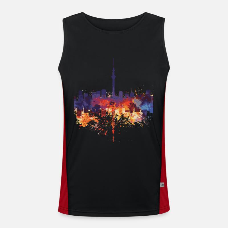Machida Men's Functional Contrast Tank Top 