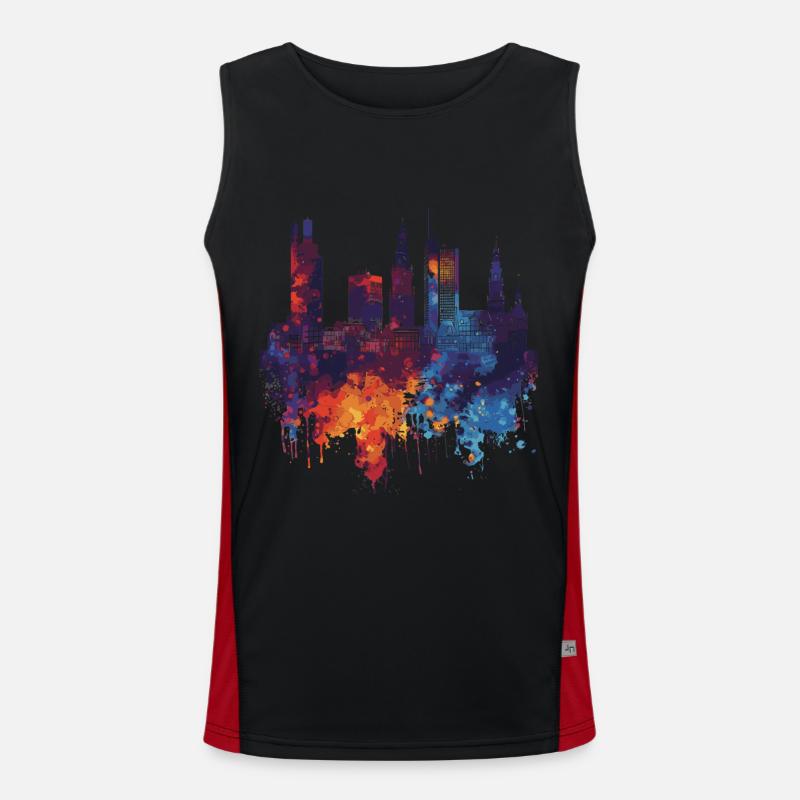 Den Haag Funktionelles Kontrast-Tank Top für Männer 