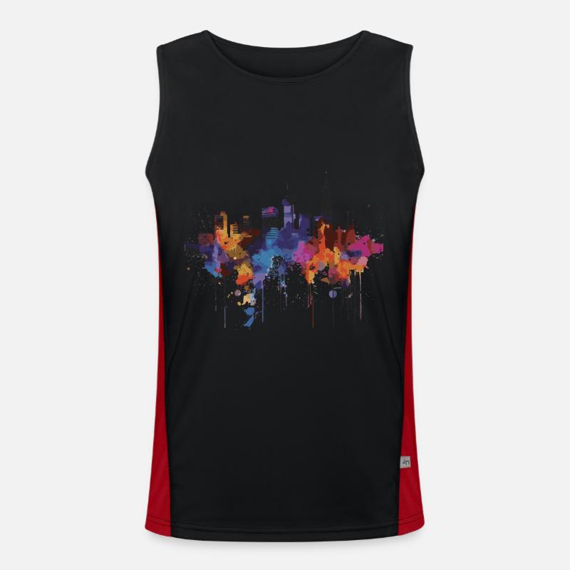 Eindhoven Funktionelles Kontrast-Tank Top für Männer 