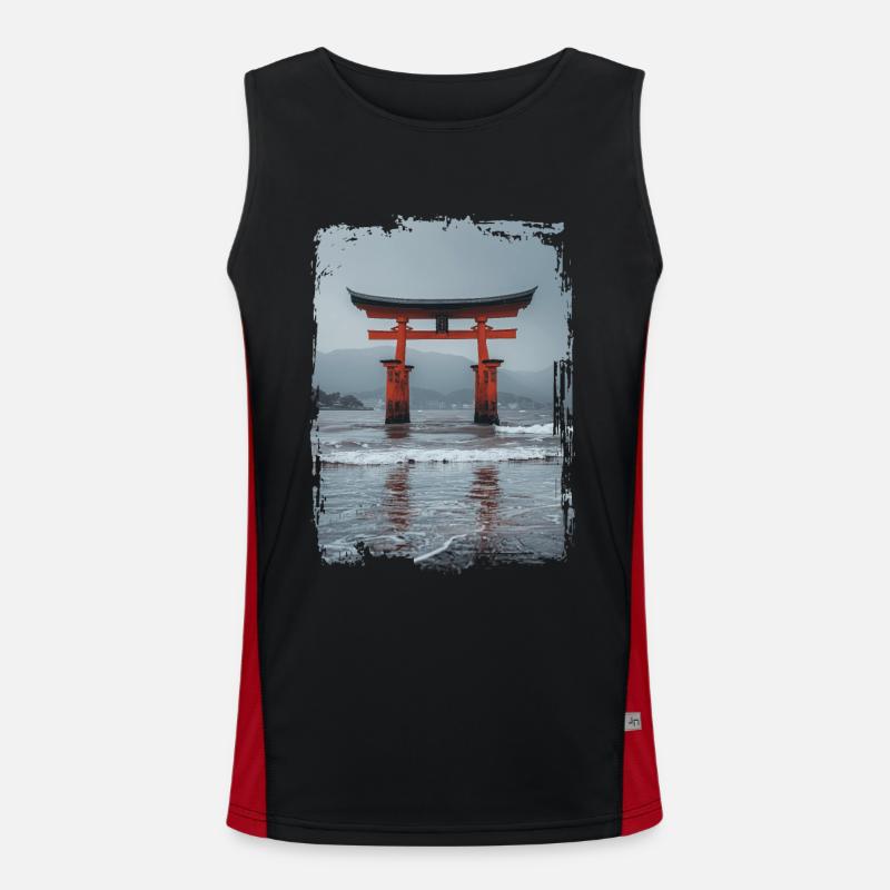 Japan Funktionelles Kontrast-Tank Top für Männer 