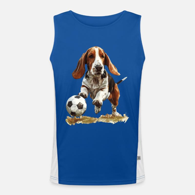 Basset Funktionelles Kontrast-Tank Top für Männer 