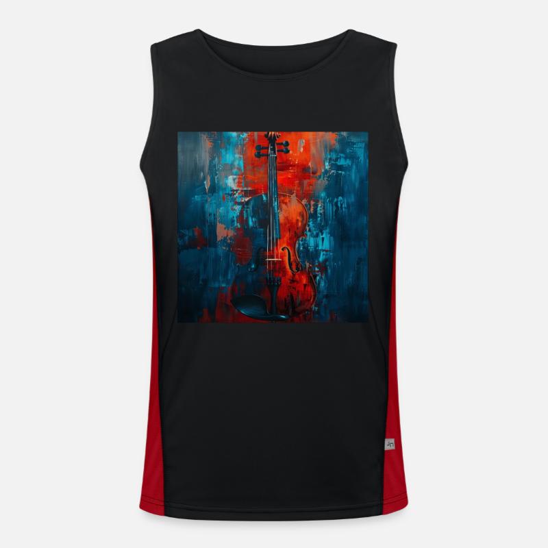 Violine Funktionelles Kontrast-Tank Top für Männer 