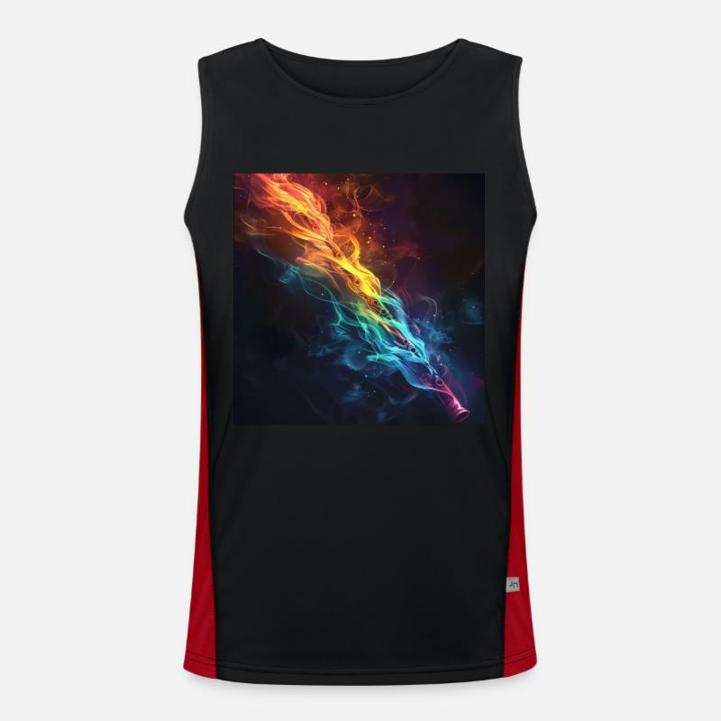 Querflöte Funktionelles Kontrast-Tank Top für Männer 