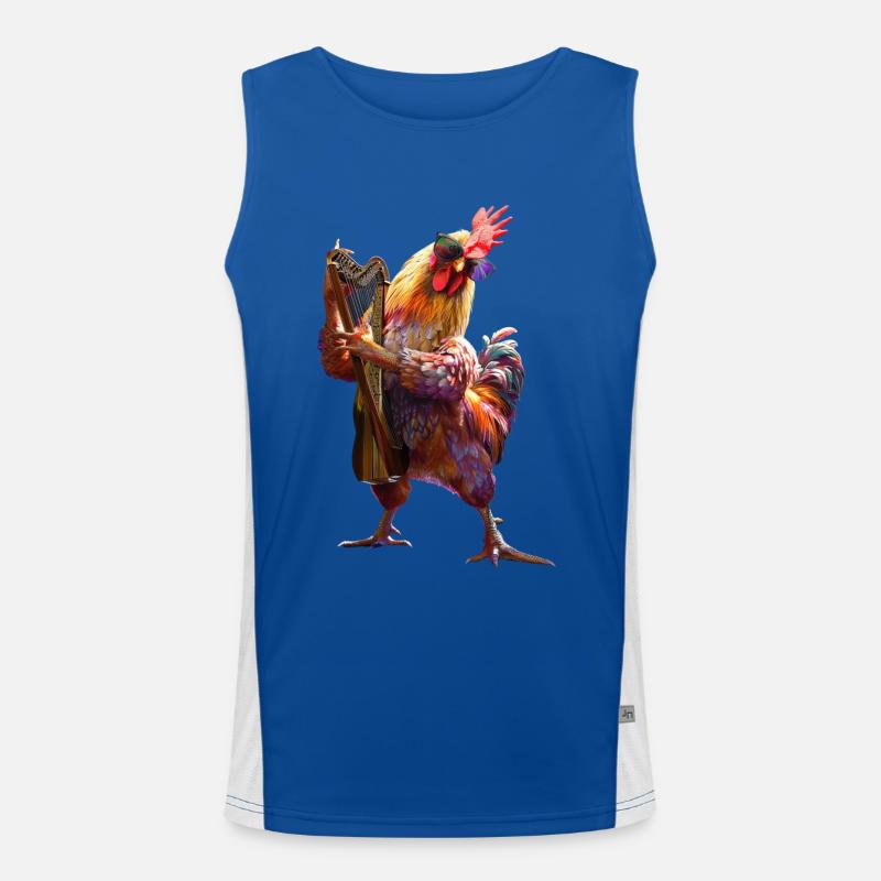 Rooster Harp Men's Functional Contrast Tank Top 