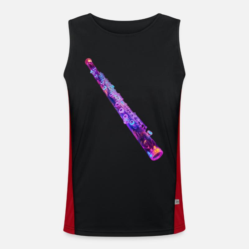 Querflöte Funktionelles Kontrast-Tank Top für Männer 
