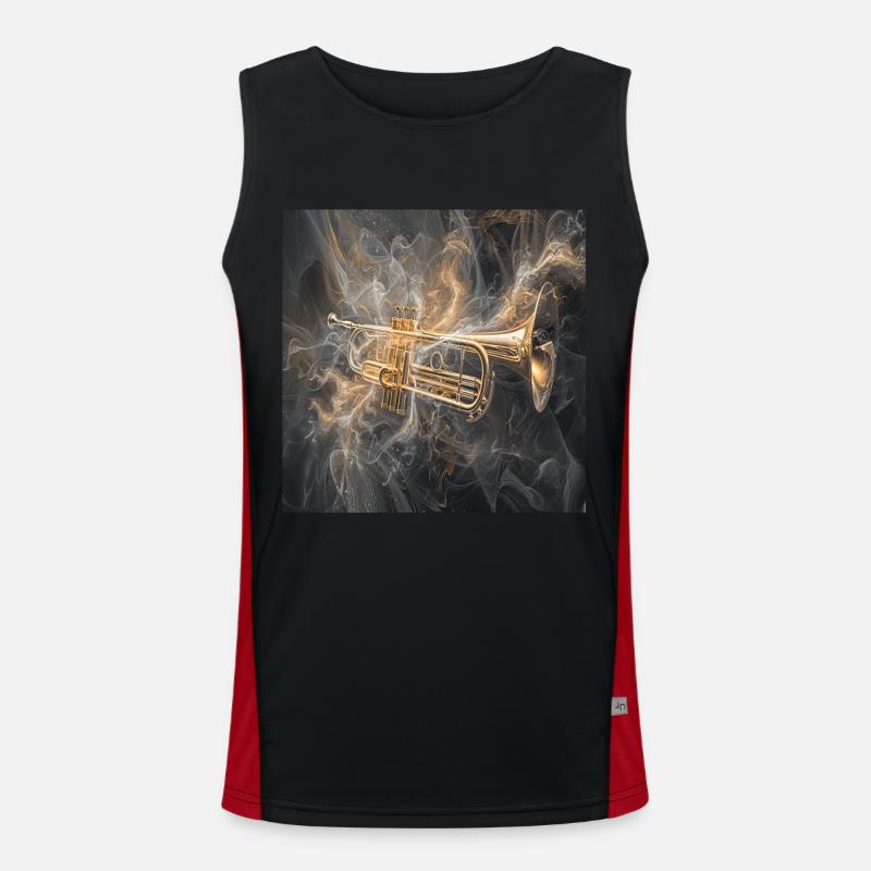 Trompete Funktionelles Kontrast-Tank Top für Männer 