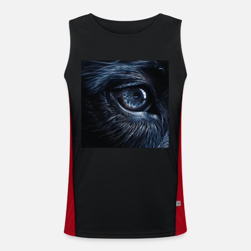 Wolfsauge Funktionelles Kontrast-Tank Top für Männer 