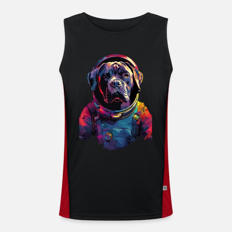 Cane Corso Funktionelles Kontrast-Tank Top für Männer 
