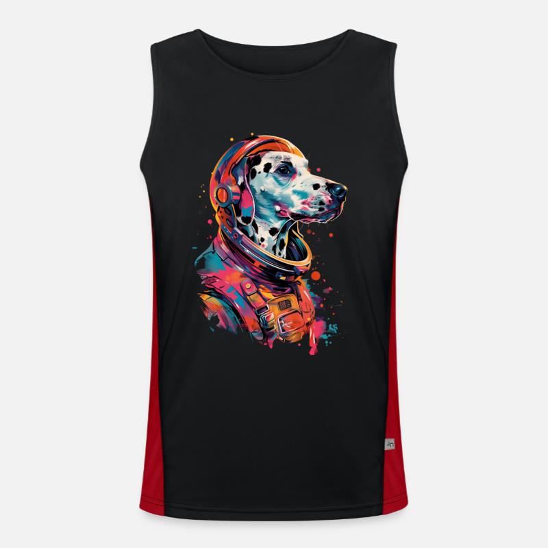 Dalmatiner Funktionelles Kontrast-Tank Top für Männer 