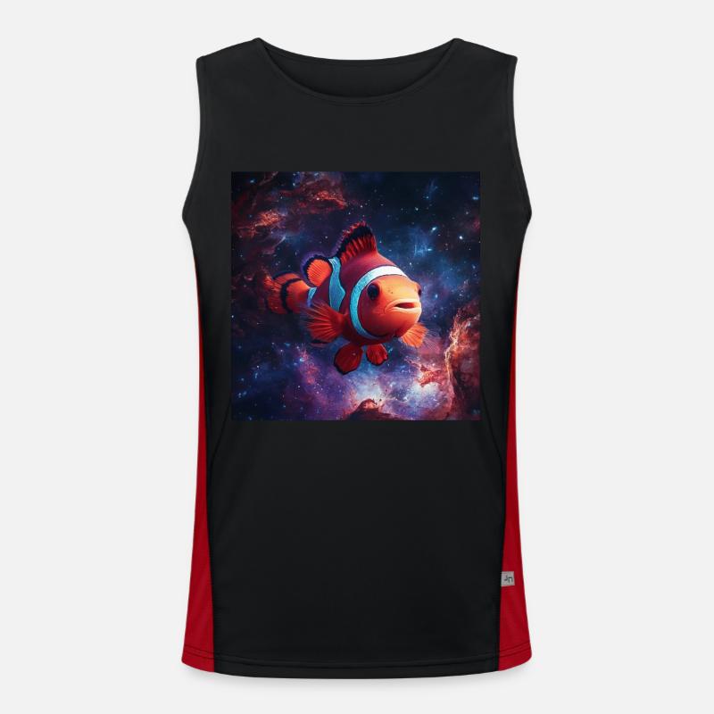 Clownfisch Funktionelles Kontrast-Tank Top für Männer 