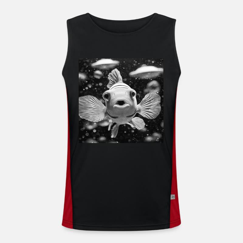 Clownfisch Funktionelles Kontrast-Tank Top für Männer 