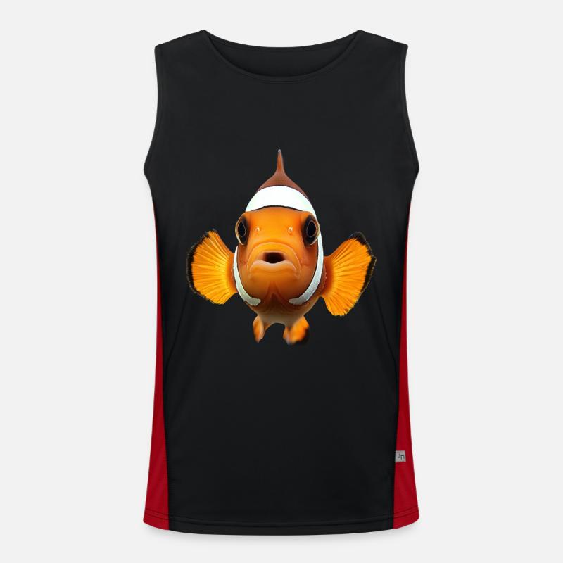 Clownfisch Funktionelles Kontrast-Tank Top für Männer 