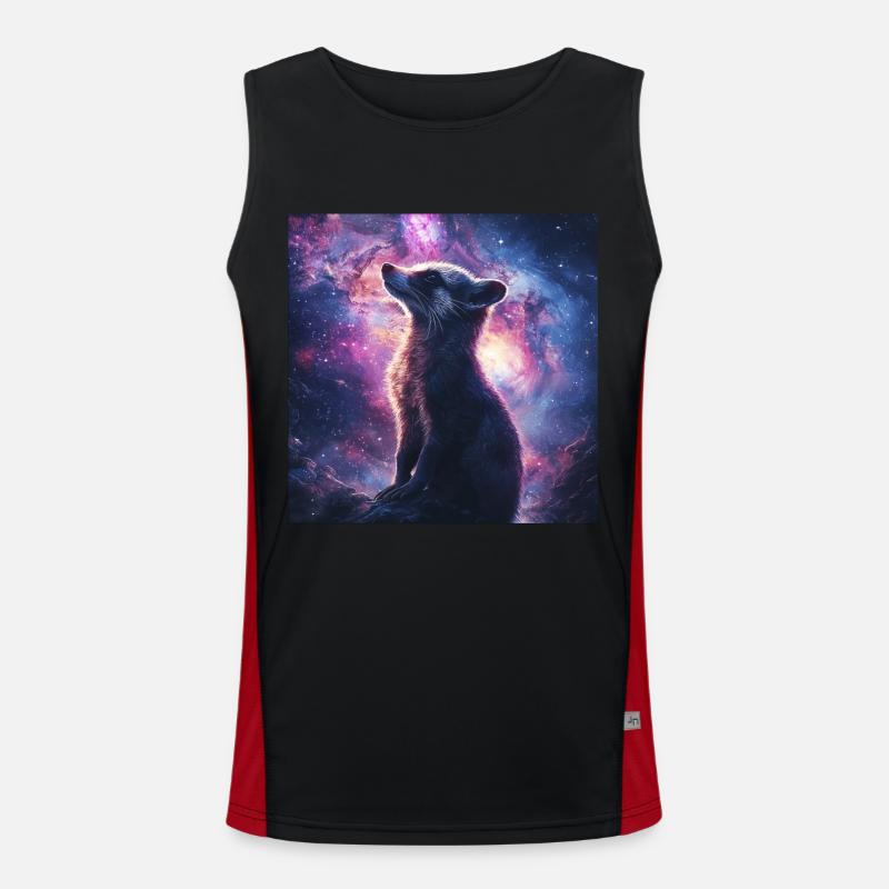 Nasenbär Funktionelles Kontrast-Tank Top für Männer 