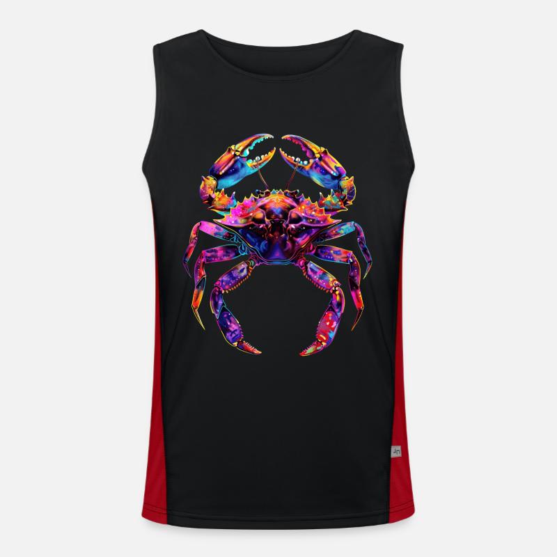 Krabbe Funktionelles Kontrast-Tank Top für Männer 