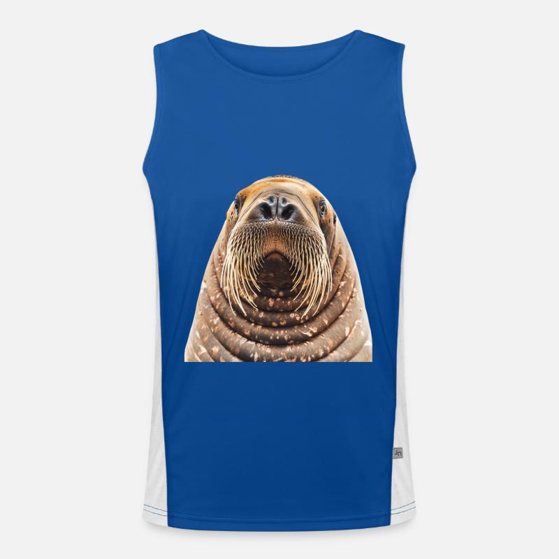 Walross Funktionelles Kontrast-Tank Top für Männer 