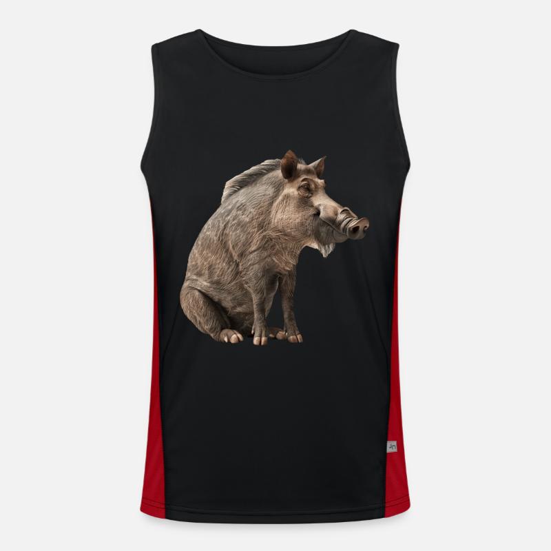 Warzenschwein Funktionelles Kontrast-Tank Top für Männer 