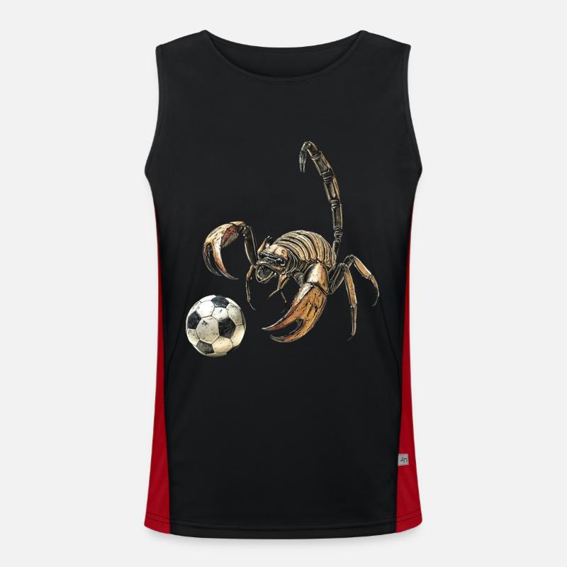 Skorpion Funktionelles Kontrast-Tank Top für Männer 