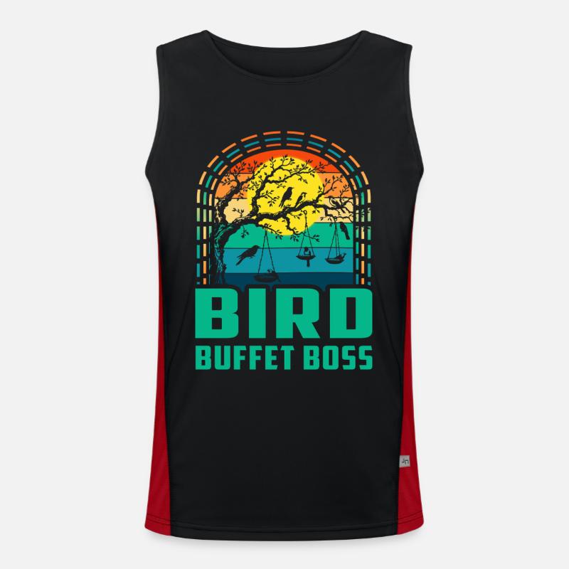 Bird Buffet Men's Functional Contrast Tank Top 