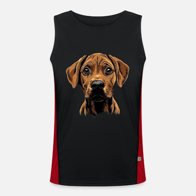 Rhodesian Ridgeback Funktionelles Kontrast-Tank Top für Männer 