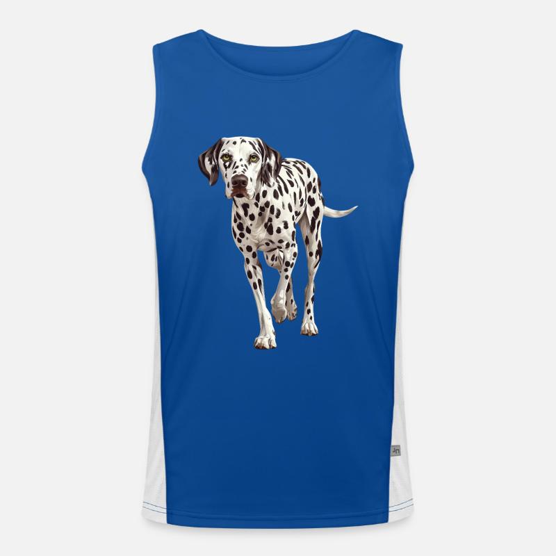 Dalmatiner Funktionelles Kontrast-Tank Top für Männer 