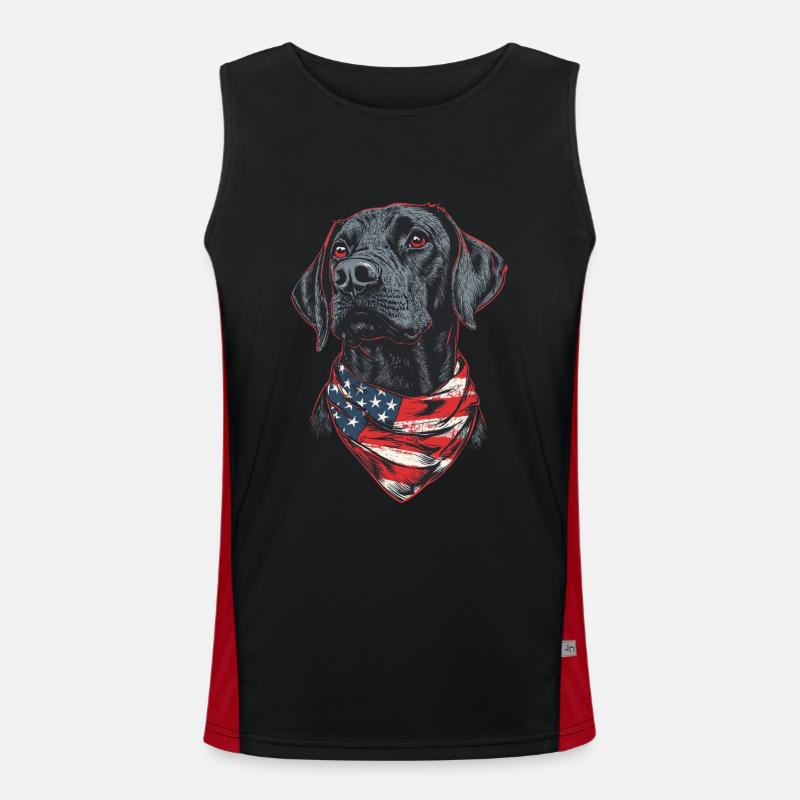 Vizsla Funktionelles Kontrast-Tank Top für Männer 