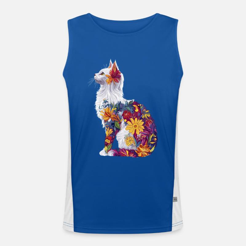 Türkisch Angora Funktionelles Kontrast-Tank Top für Männer 