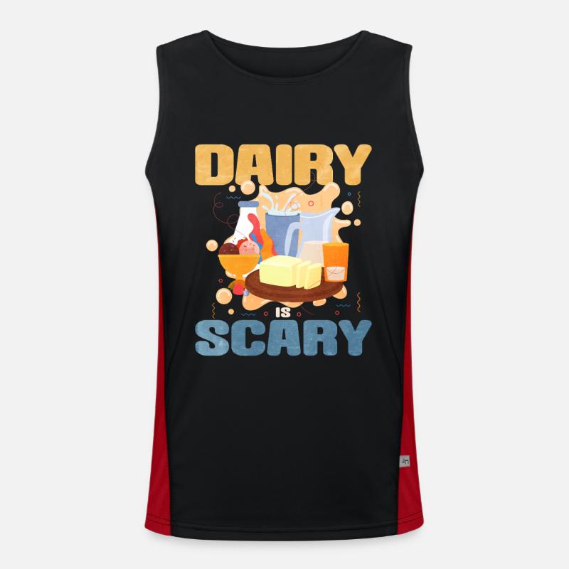 Molkerei Funktionelles Kontrast-Tank Top für Männer 